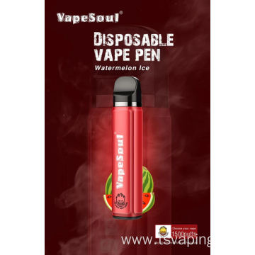 Disposable vape vapesoul 5% Nic Mesh 1500 Puffs